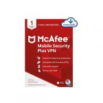 McAfee Mobile Security Plus VPN 2022, 1 Phone or Tablet, Antivirus Software, Internet Security, 1 year